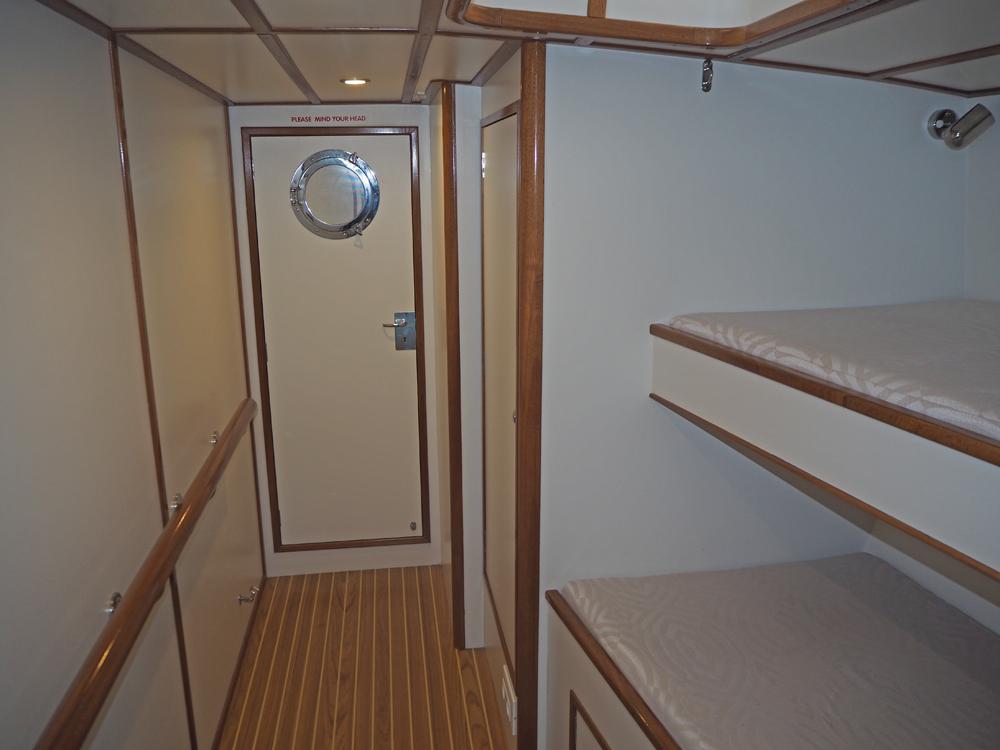 Achterkajuit, Accommodatie